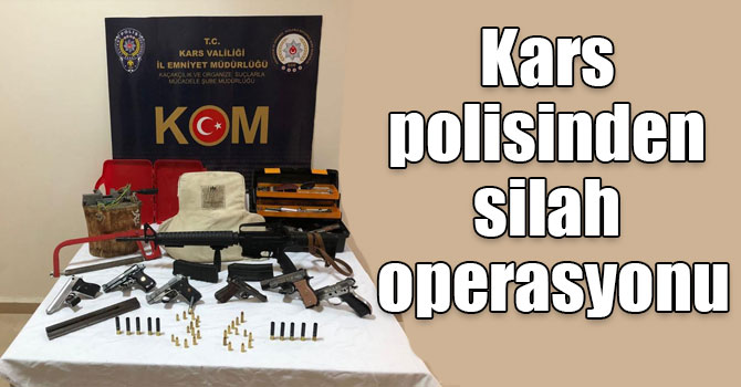 Kars polisinden silah operasyonu