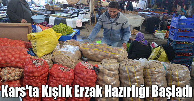 Kars'ta Kışlık Erzak Hazırlığı Başladı