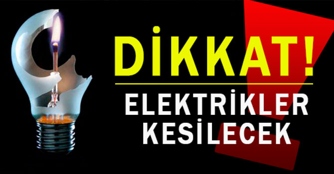 Kars Genelinde Elektrik Kesintisi Yapılacak