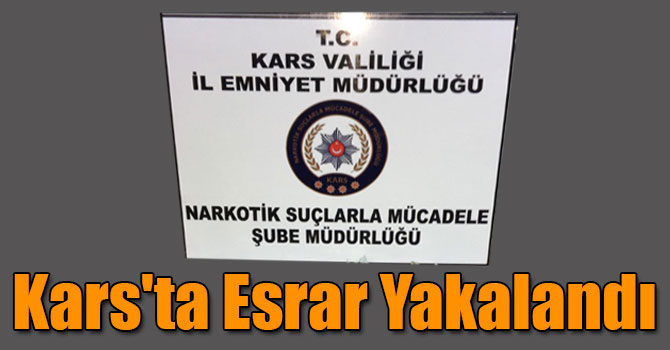 Kars'ta 20,79 Gram Esrar Ele Geçirildi