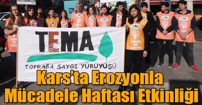 Kars’ta Erozyonla Mücadele Haftası Etkinliği