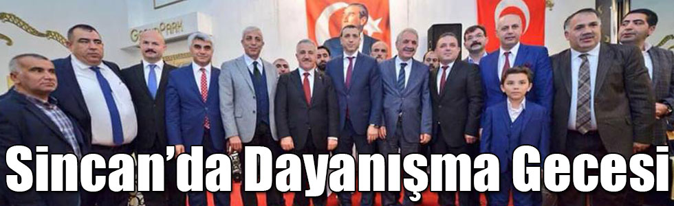Sincan’da Dayanışma Gecesi