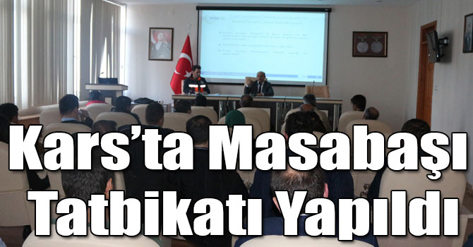 Kars’ta TAMP-Kars Masabaşı Tatbikatı Yapıldı