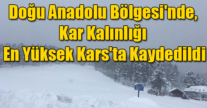 Kars'ta Kar Kalınlığı 7 Santimetre!