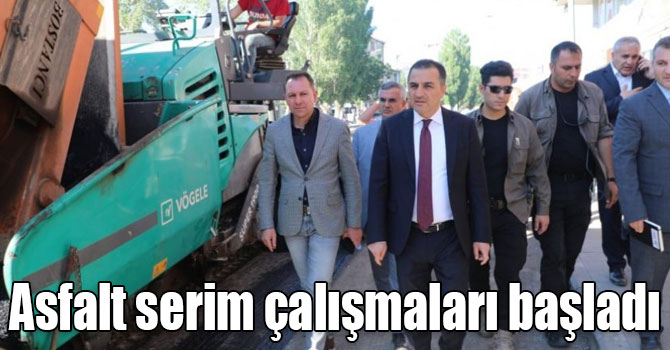 Kars Belediyesi, asfalt serim çalışmalarına başladı