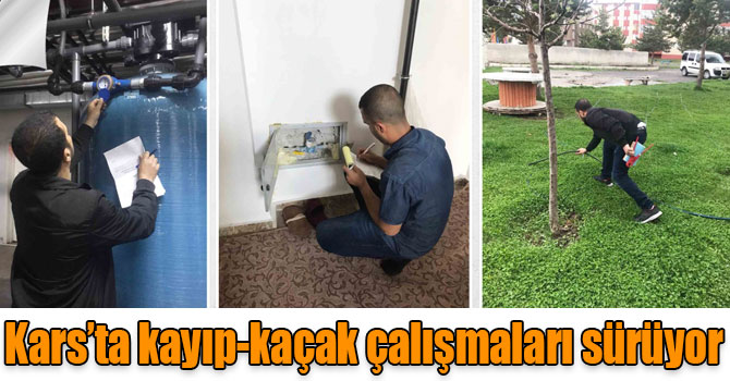 Kars’ta kayıp-kaçak çalışmaları sürüyor