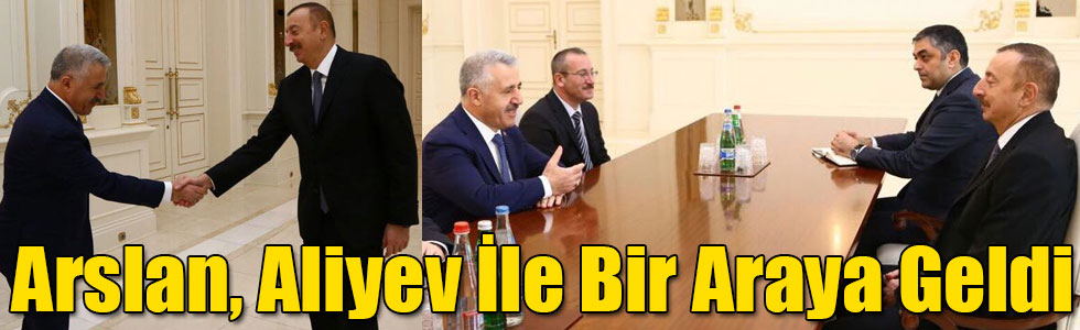 Bakan Arslan, Cumhurbaşkanı Aliyev İle Bir Araya Geldi
