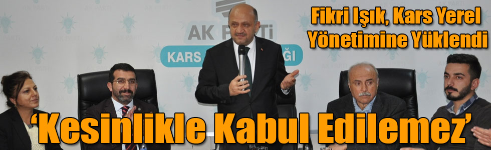 ‘Kars Çayına Kanalizasyonun Akması Kabul Edilemez’