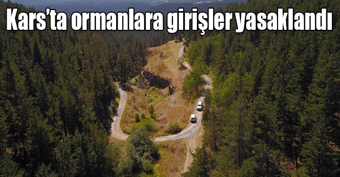 Kars’ta ormanlara girişler yasaklandı