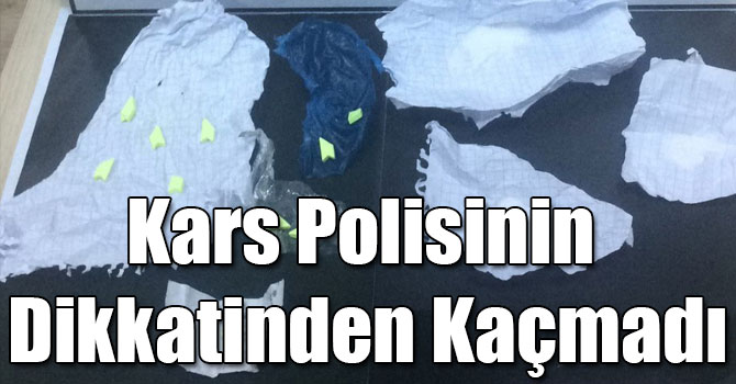 Kars Polisinin Dikkatinden Kaçmadı