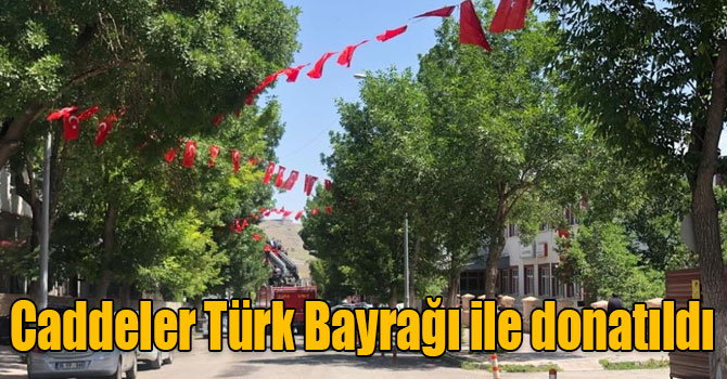 Kars’ta caddeler Türk Bayrağı ile donatıldı