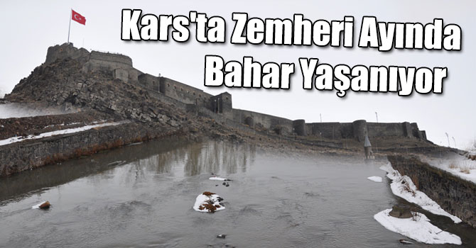 Kars'ta Zemheri Ayında Bahar Yaşanıyor