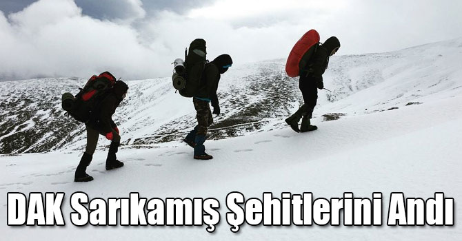 DAK Sarıkamış Şehitlerini Andı