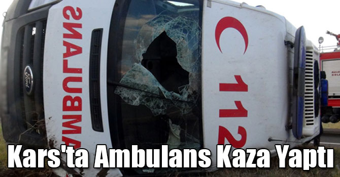 Kars'ta Ambulans Kaza Yaptı