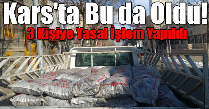 Kars'ta Bu da Oldu! Yardım Kömürleri Çalındı