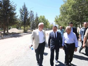 Başkan Büyükkılıç ERÜ Tıp Fakültesi Çevre Düzenlemesini yerinde inceledi