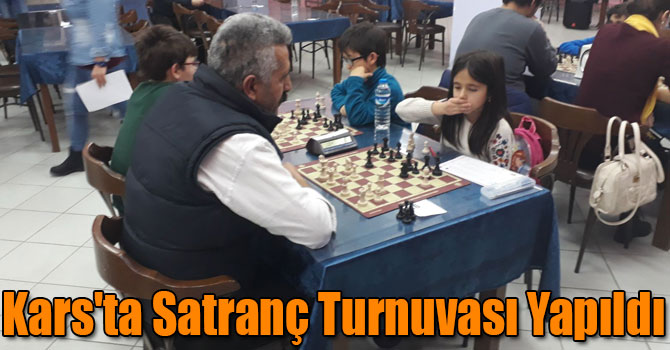 Kars'ta Satranç Turnuvası Yapıldı