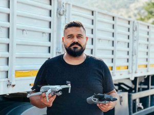 Aydınlı fotoğraf sanatçısı merakını drone ile giderdi