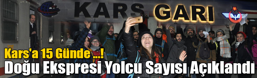 Doğu Ekspresi Yolcu Sayısı Açıklandı: Kars'a 15 Günde 14 Bin 165 Kişi Geldi