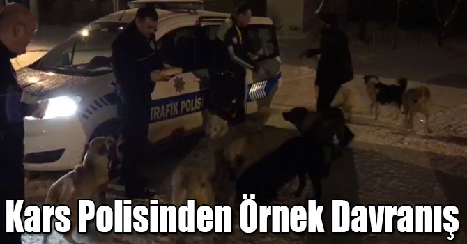 Kars Polisinden Örnek Davranış