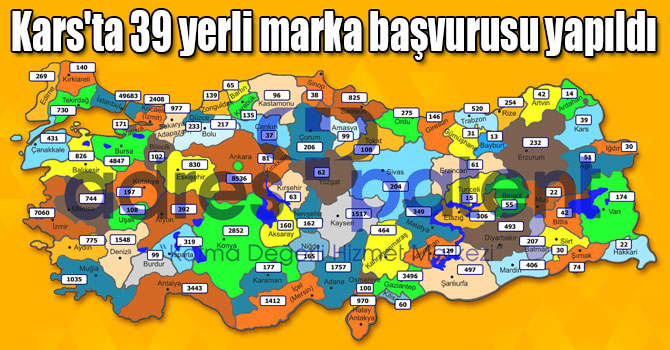 Kars'ta 2017 yılında 39 yerli marka başvurusu yapıldı