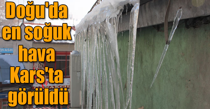 Doğu'da en soğuk hava Kars'ta görüldü