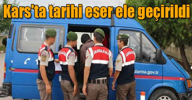 Kars'ta tarihi eser ele geçirildi