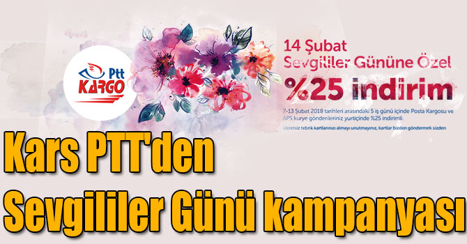 Kars PTT'den Sevgililer Günü kampanyası