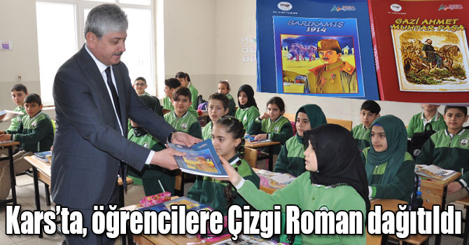 Kars’ta, öğrencilere Sarıkamış ve Gazi Ahmet Muhtar Paşa Çizgi Romanı dağıtıldı
