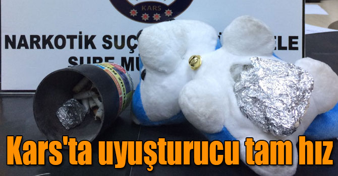 Kars'ta uyuşturucu tam hız