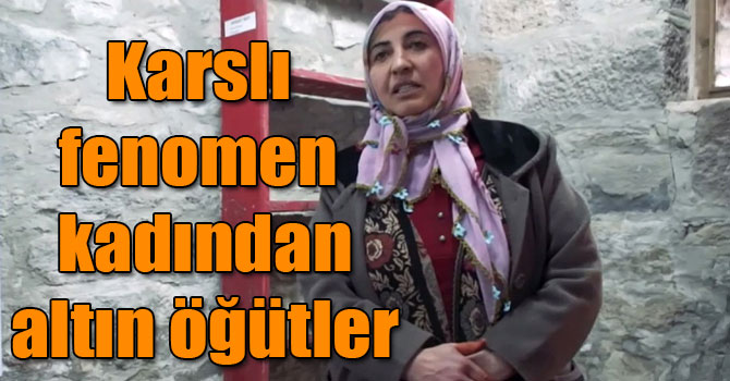 Konuşmasına Fransızca başlayıp Türkçe bitiren Karslı kadın fenomen oldu