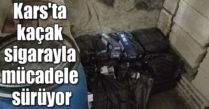 Kars'ta 990 adet kaçak sigara ele geçirildi