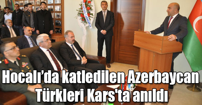 Hocalı’da katledilen Azerbaycan Türkleri Kars'ta anıldı