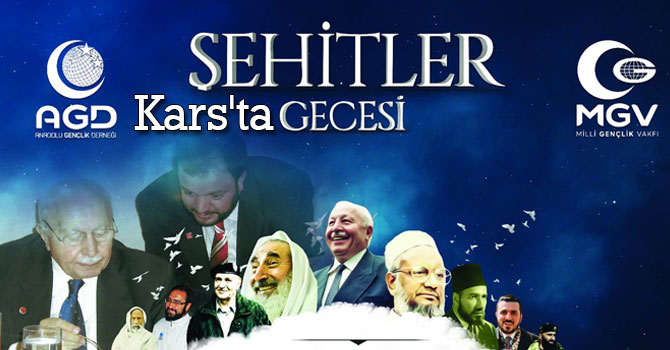 Kars'ta Şehitler Gecesi