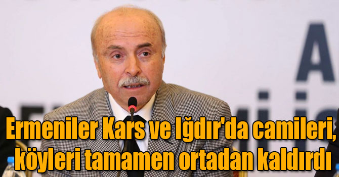 "Kars ve Iğdır'da Yüz yıl önce camileri, köyleri tamamen çoluk çocuk ortadan kaldıran katliam yapılmış"
