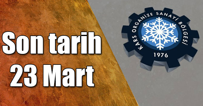 'Kars Organize Sanayi Bölgesi Doğalgaz Dağıtım Şebekesi Altyapı Yapım İşi' ihalesi yapılacak