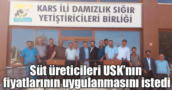 Süt üreticileri USK’nın fiyatlarının uygulanmasını istedi