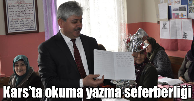 Kars’ta okuma yazma seferberliği
