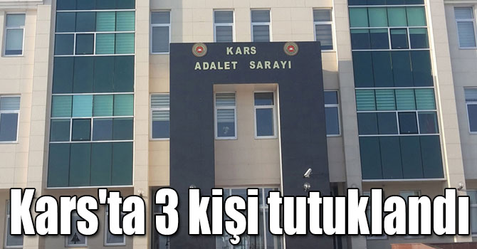 Kars'ta adliyeye sevk edilen 9 zanlıdan 3'ü tutuklandı