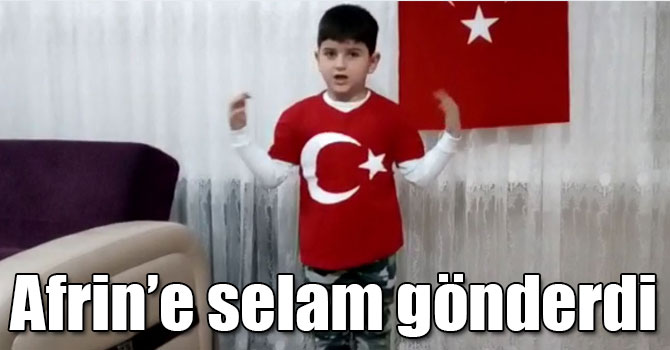 Kars'ta okuma yazma bilmeyen çocuk İstiklal Marşını okudu, Afrin’e selam gönderdi