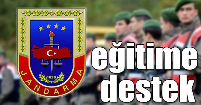 Dağpınar Jandarma’dan eğitime destek