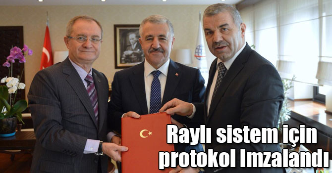 Raylı sistem için Ankara'da protokol imzalandı