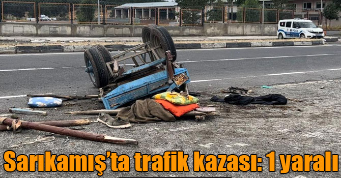 Sarıkamış’ta trafik kazası: 1 yaralı