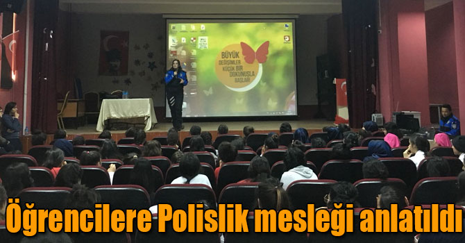 Kars'ta Polislik mesleği öğrencilere tanıtıldı