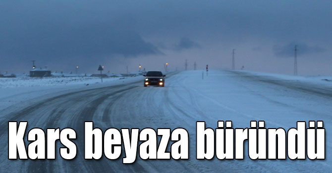 Kars beyaza büründü