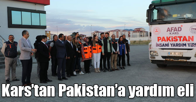 Kars’tan Pakistan’a yardım eli