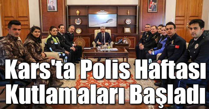 Kars'ta Polis Haftası Kutlamaları Başladı