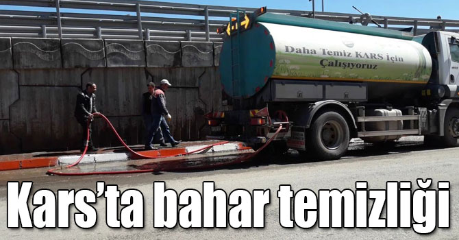 Kars’ta Belediye’den bahar temizliği