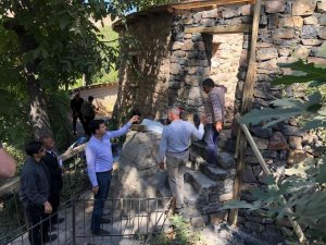 Çukurca’nın tarihi taş değirmeninde restorasyon çalışması başlatıldı