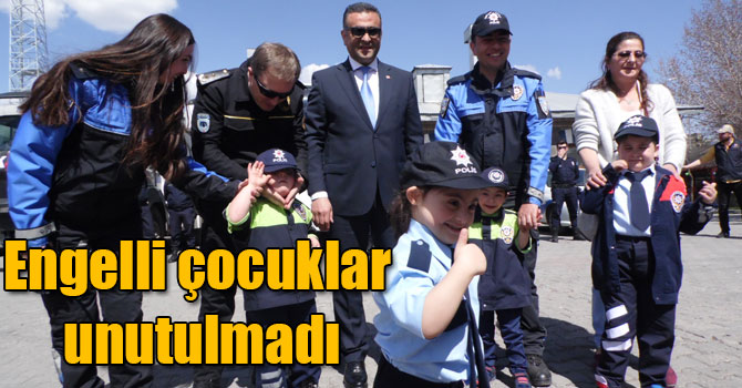 Polis Haftasında Kars'ta engelli çocuklar unutulmadı